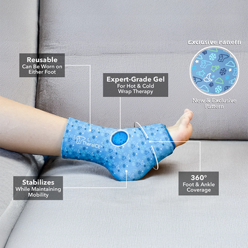 TheraICE Hot & Cold Compression Ankle Sleeve Junior