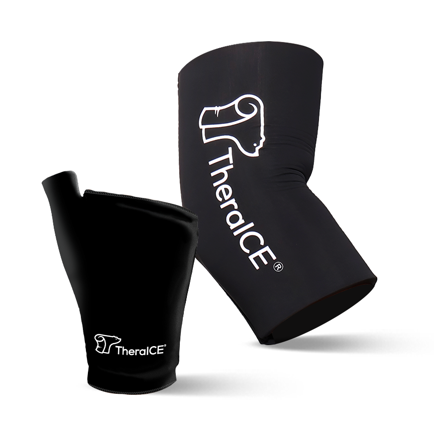 TheraICE Upper Body Recovery Bundle (Save 20%) - Wrist Ice Pack & Cold Elbow Compression Sleeve