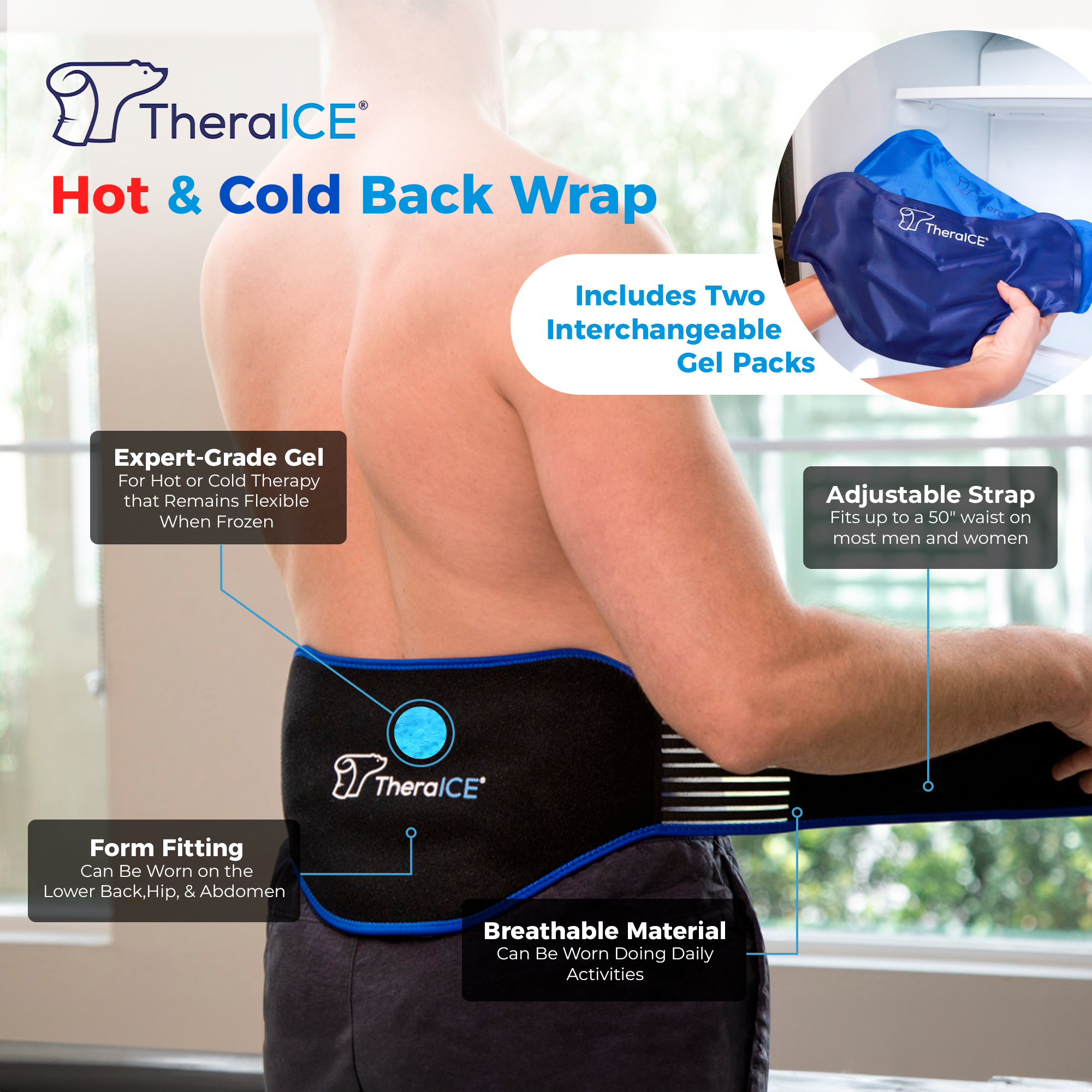 TheraICE Hot & Cold Back Wrap