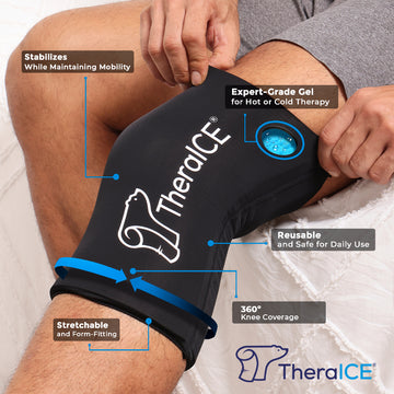 TheraICE Hot & Cold Knee Compression Sleeve
