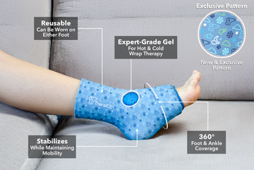 TheraICE Hot & Cold Compression Ankle Sleeve Junior