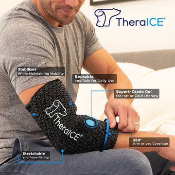 TheraICE Cold Elbow Compression Sleeve PRO