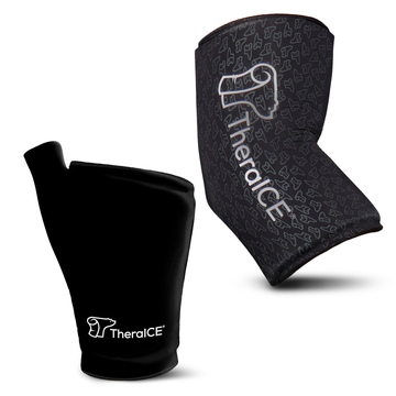 TheraICE Upper Body PRO Recovery Bundle (Save 25%) - Wrist Ice Pack & Cold Elbow Compression Sleeve PRO