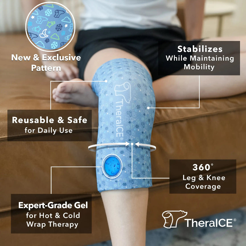 TheraICE Hot & Cold Knee Compression Sleeve Junior