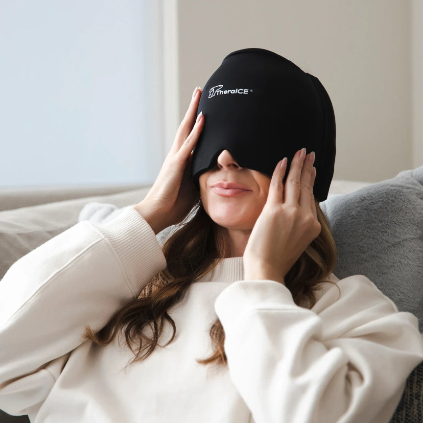 TheraICE Headache Hat - Black